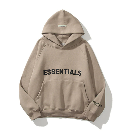 Brown Essentials Hoodie Men Women