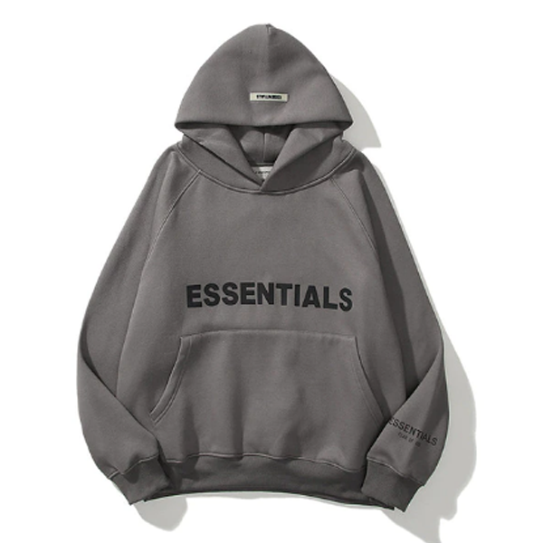 Dark Grey Essentials Hoodie Men Women