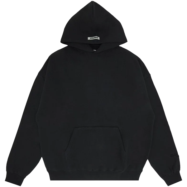 ESSENTIALS 3M Logo Pullover Hoodie- Black