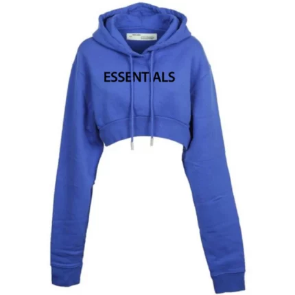 Essentials Oversized Cropped Hoodie