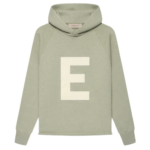 Fear Of God Essentials Kids Big E Knit Hoodie Seafoam