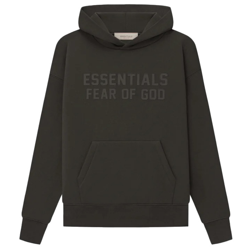 Fear Of God Essentials Kids Hoodie Off Black