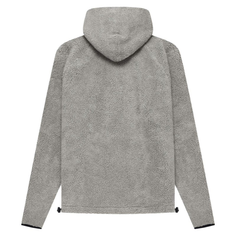 Fear Of God Essentials Polar Fleece Half Zip Hoodie Dark Oatmeal