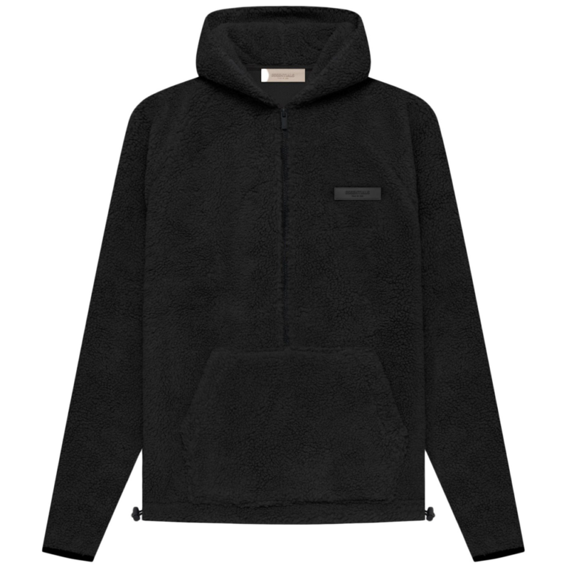 Fear Of God Essentials Polar Fleece Half Zip Hoodie Iron