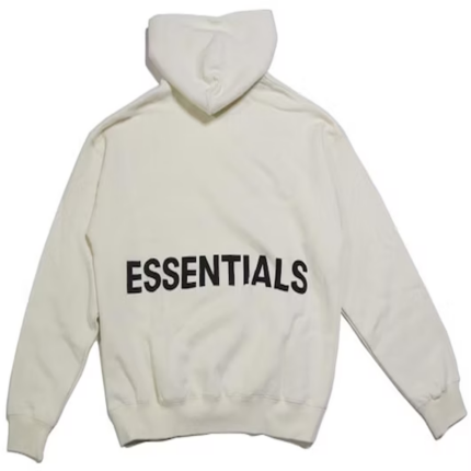 Fear of God Essentials Graphic Pullover Hoodie Cream