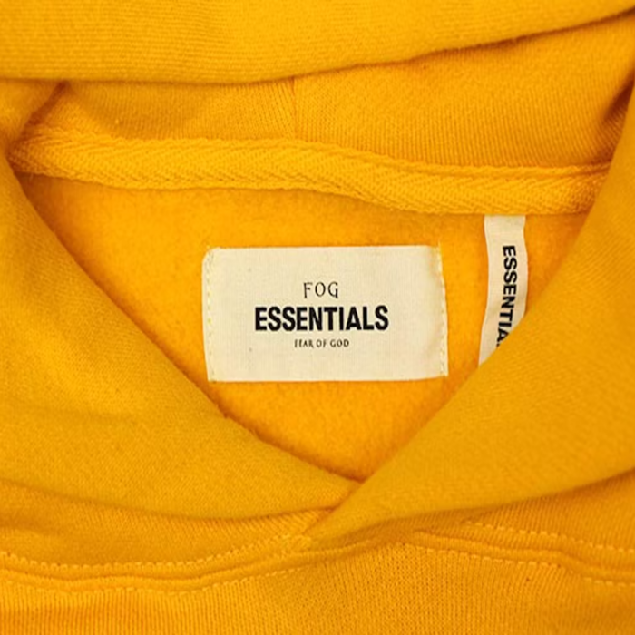 Fear of God Essentials Graphic Pullover Hoodie Yellow