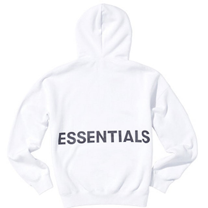 Fear of God Essentials Graphic Pullover Hoodie – White