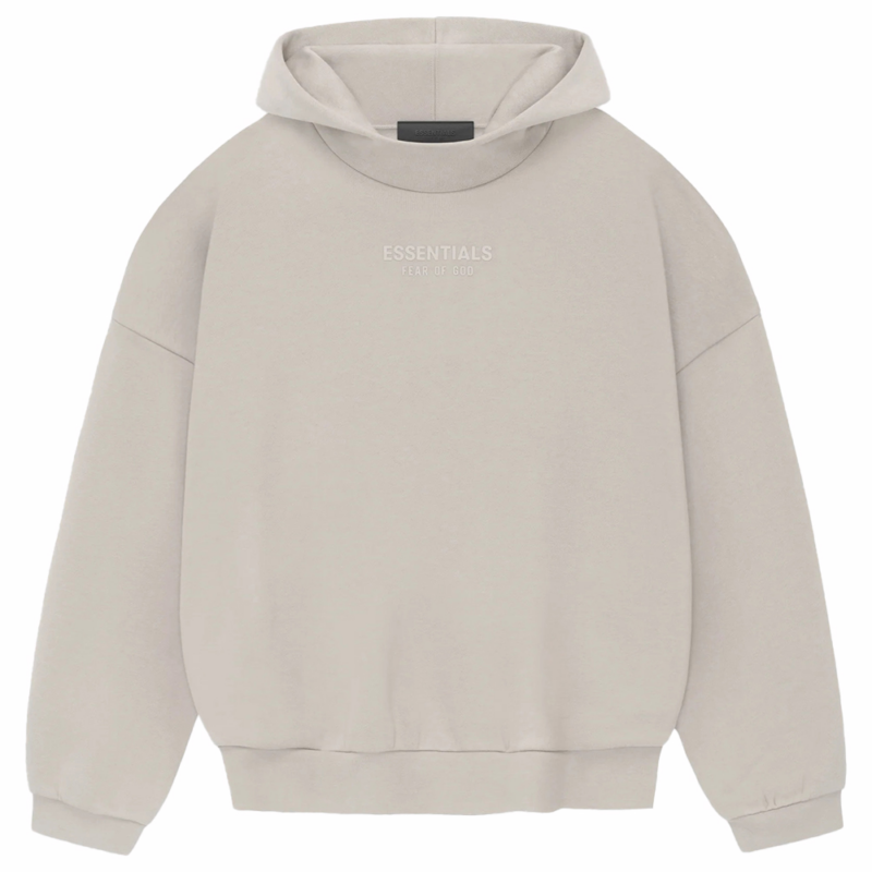 Fear of God Essentials Hoodie Silver Cloud