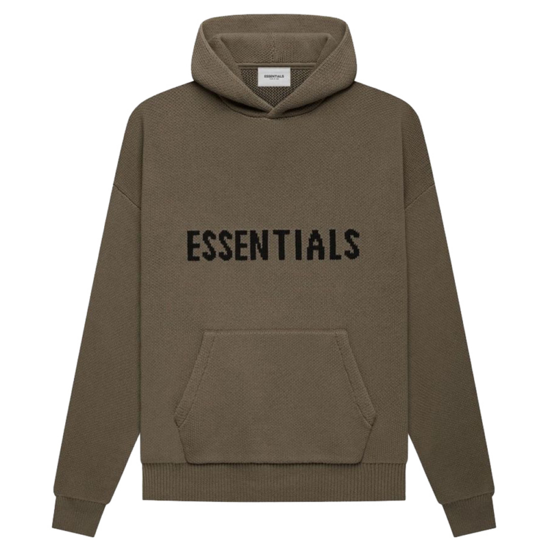 Fear of God Essentials Knit Pullover Hoodie Harvest