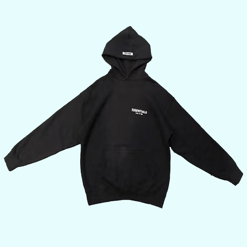 Fear of God Essentials Photo Pullover Hoodie Black