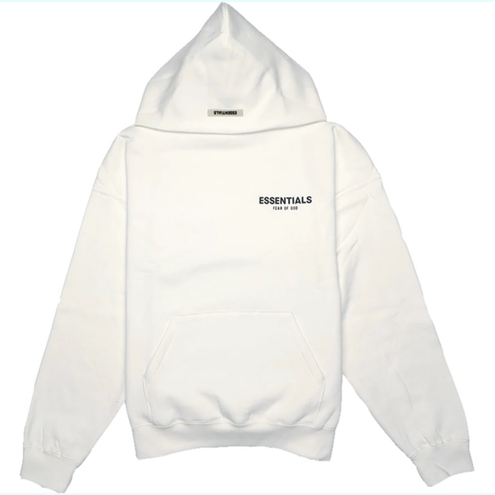 Fear of God Essentials Photo Pullover White Hoodie (FW19)