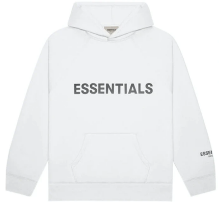 Fear of God Essentials Pull-Over Hoodie Applique Logo – White