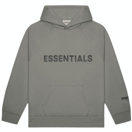 Fear of God Essentials Pullover Hoodie Applique Logo – Gray