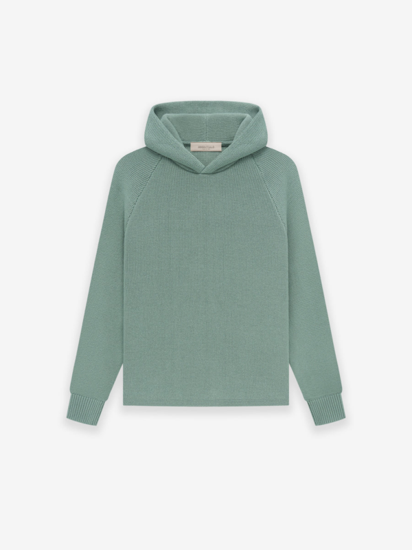 Kids Essentials Knit Hoodie Brunswick Green