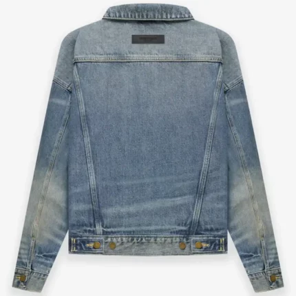 Essentials Kids Trucker Jacket Indigo