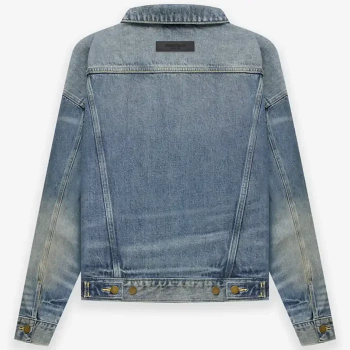 Essentials Kids Trucker Jacket Indigo